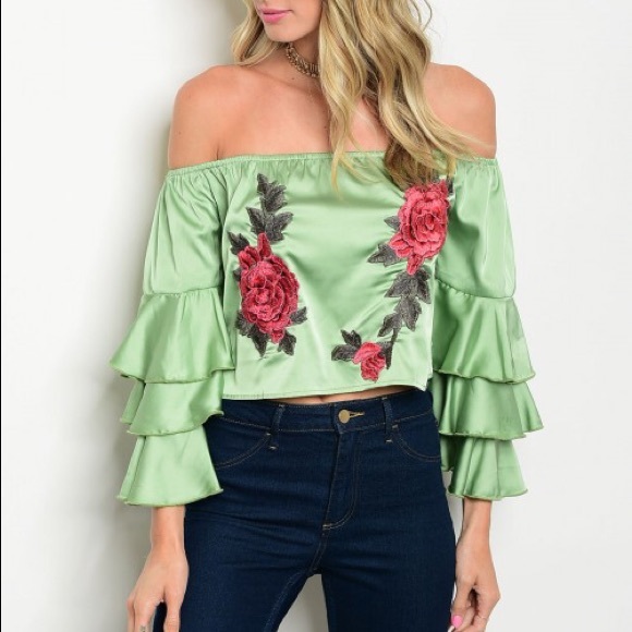 *CLEARANCE* Red Roses Garden Lolita Ruffle Top - Picture 5 of 8